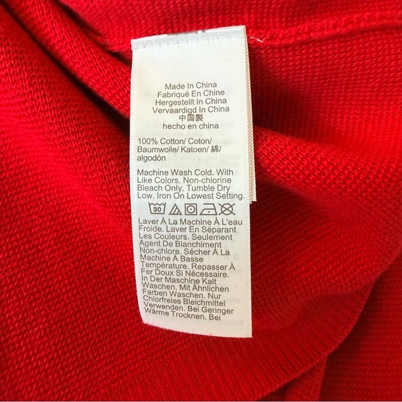 J. Crew Red Patch Pocket Cardigan with Gold Buttons | M - Picture 7 of 7